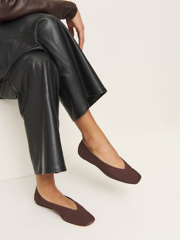 Prudence Ballet Flat - Espresso Suede